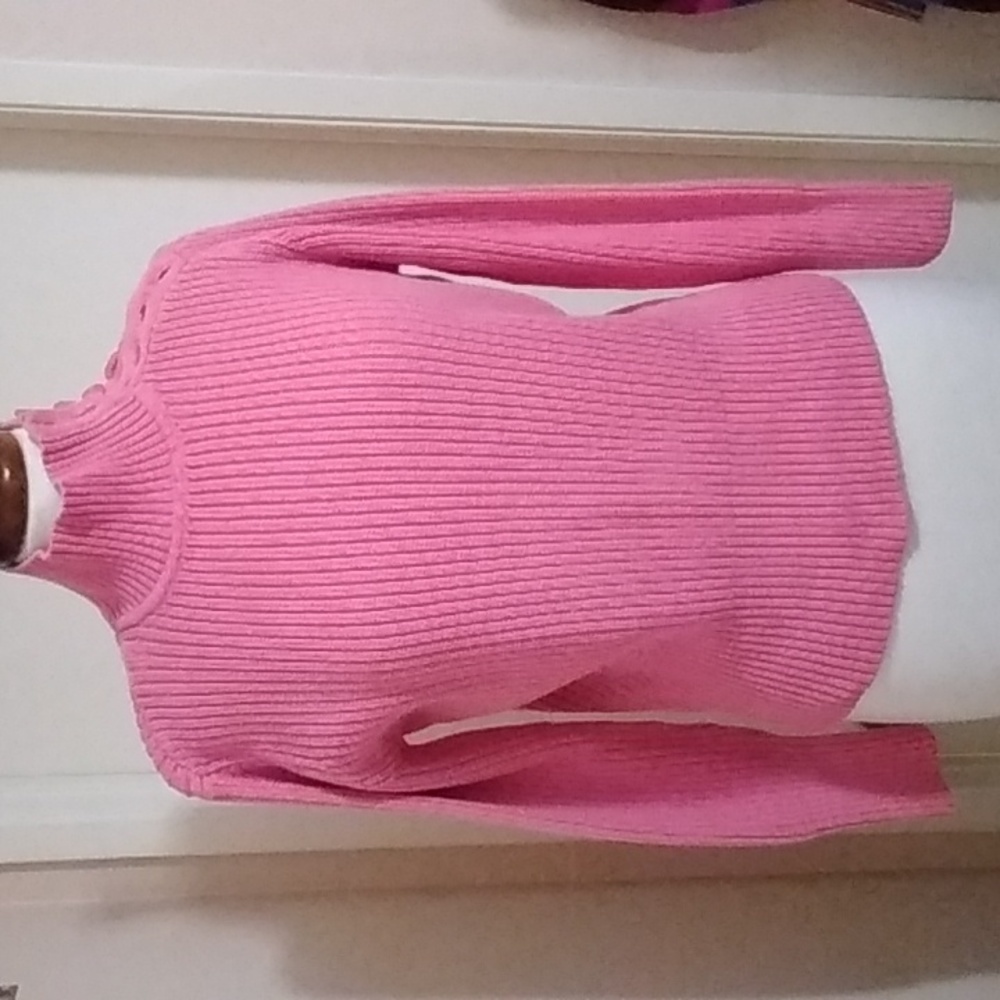 SALE $J.Jill Ribbed Mock Sweater M - Picture 1 of 8